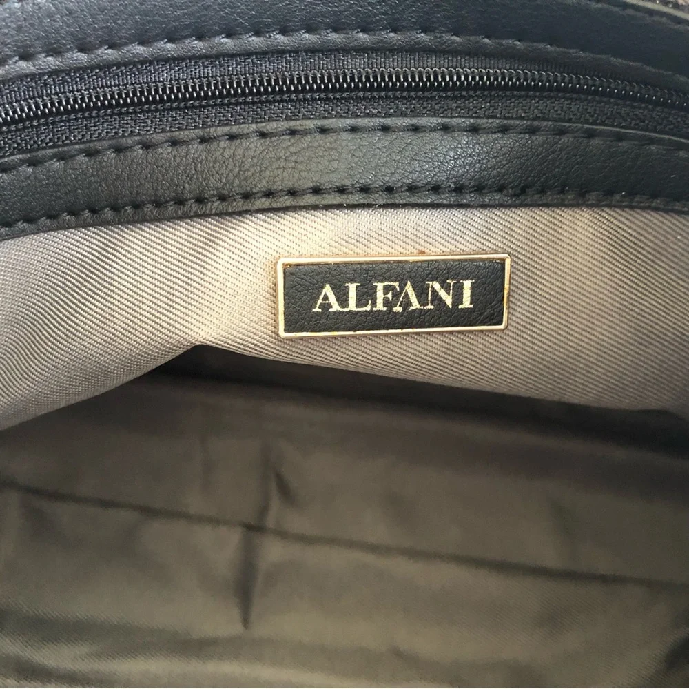 Alfani Moira Dome Satchel, Black, NWT